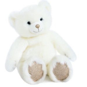 Peluche Ours Collection Blanc 40 cm