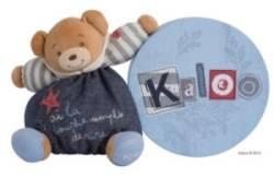 Peluche Patapouf Ours Joyeux Blue Denim - 25 cm