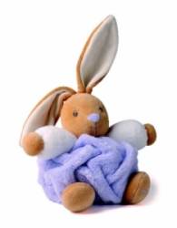 Peluche Petit Lapin Plume Lila - 18 cm