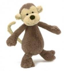 Peluche Singe Bashful - 18 cm