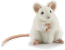 Peluche Souris Blanche 15 cm