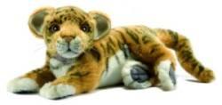 Peluche Tigre Brun Bébé Couché - 26 cm