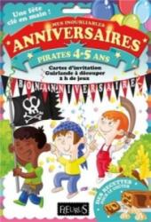 Pochettes Anniversaires Pirates 4-5 ans