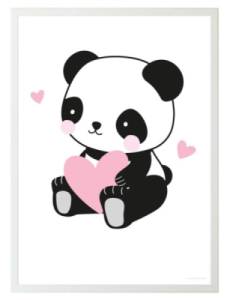 Poster Panda Love - 50 x 70 cm