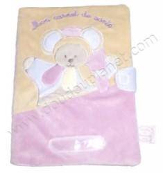 Protège Carnet de Santé Souris Rose Poudré Collector