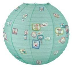 Suspension en Papier Bleue Les Jolis Pas Beaux