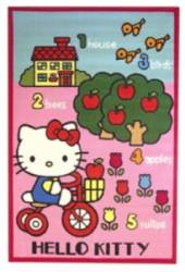 Tapis Hello Kitty Jardin