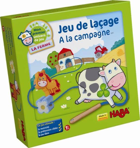 Haba Jeu de Laçage A la Campagne
