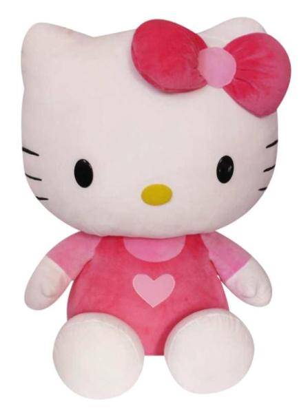 Jemini Peluche Hello Kitty Salopette Coeur - 70 cm