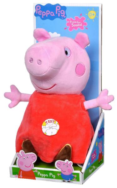 Nicotoy Peluche Peppa Pig Sonore - 22 cm