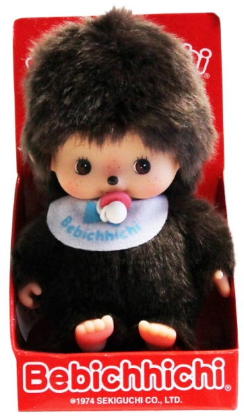 Monchhichi Bébichhichi Garçon Bavoir bleu -16 cm