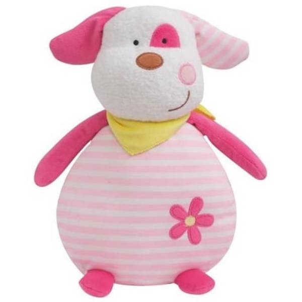 Jemini Peluche Luminou Chien Rayé Rose - 30 cm