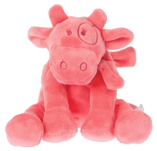 Noukies Peluche Vache Lola Corail Large Mix and Match - 80 cm