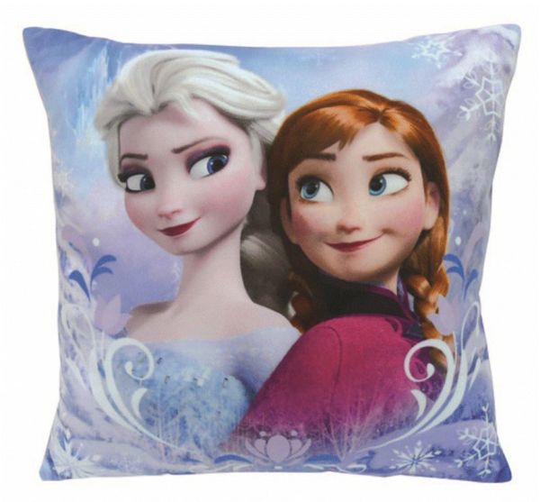 Fun House Coussin Anna et Elsa Reine des Neiges - 36 x 36 cm