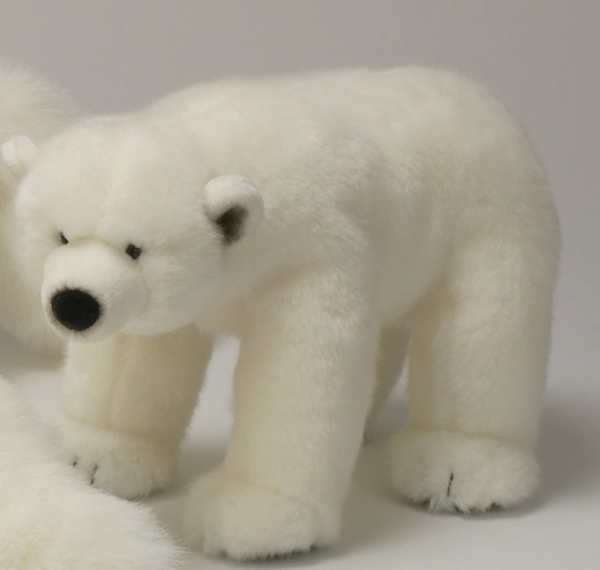 National Geographic Peluche Ours Blanc Debout - 40 cm