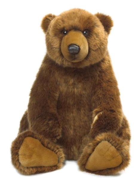 Peluche ours grizzly grande taille 100 cm