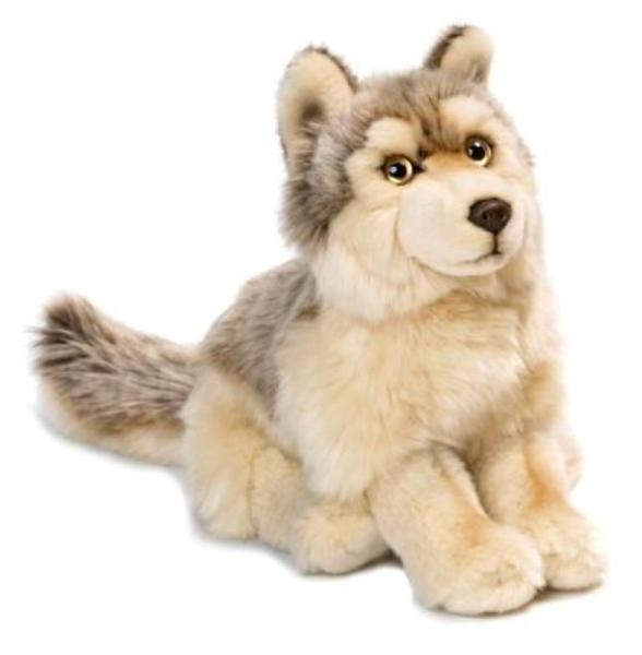 WWF Peluche Loup Assis - 25 cm