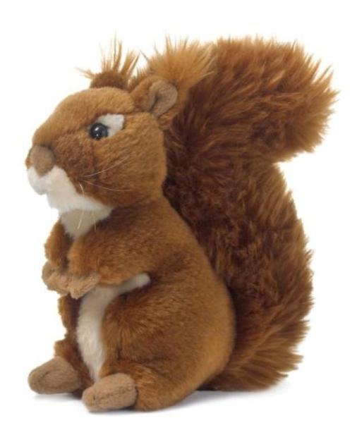 WWF Peluche Écureuil Debout - 15 cm