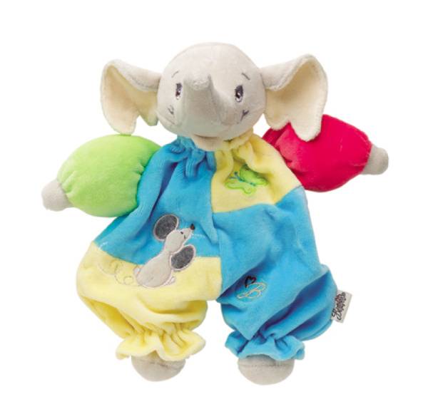 Que du Bonheur Doudou Eléphant Panpan Bébé Malice - 24 cm