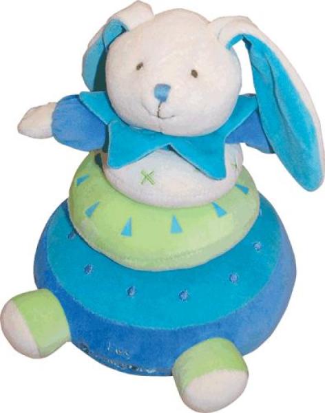 Doudou et Compagnie Pyramide d'Eveil Lapin Merlin