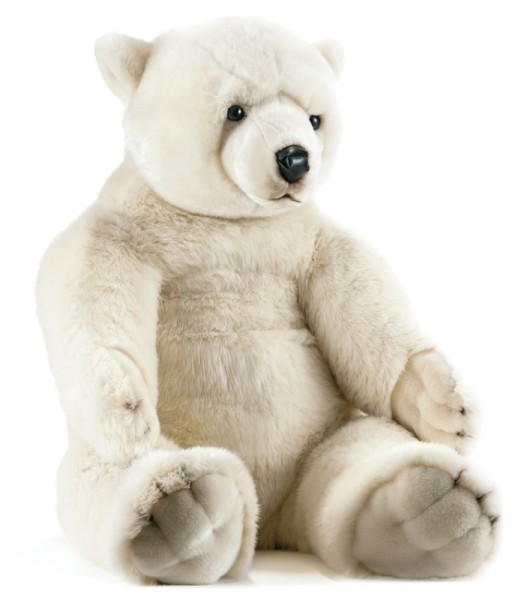 Ours polaire en peluche réaliste, jouet en peluche, ours polaire