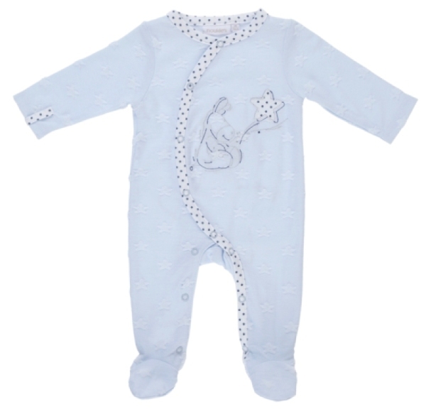 Noukies Pyjama Ane Paco Coton Boy Ciel - 1 mois