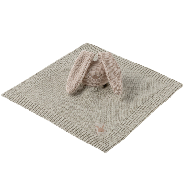 Nattou Doudou Lapin Tricot Beige Lapidou