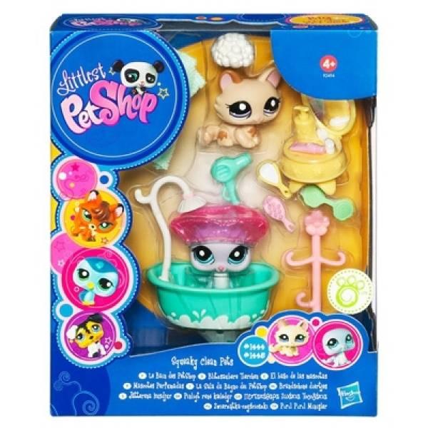 Hasbro 2 Petshop et Accessoires Chat et Phoque