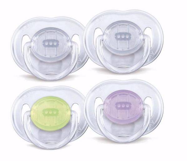 Philips Avent 2 Sucettes Transparente 3-6 Mois
