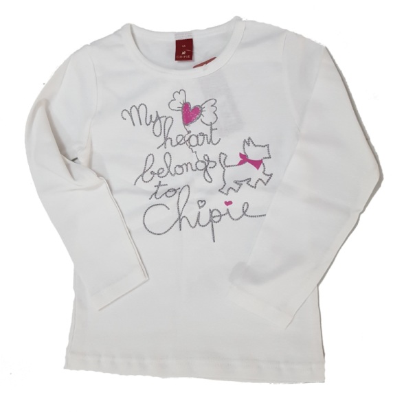 Chipie Tee-Shirt Manches Longues Basic Blanc - 6 ans