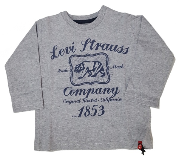 Levis Tee-Shirt Marlow Manches Longues Gris - 2 ans