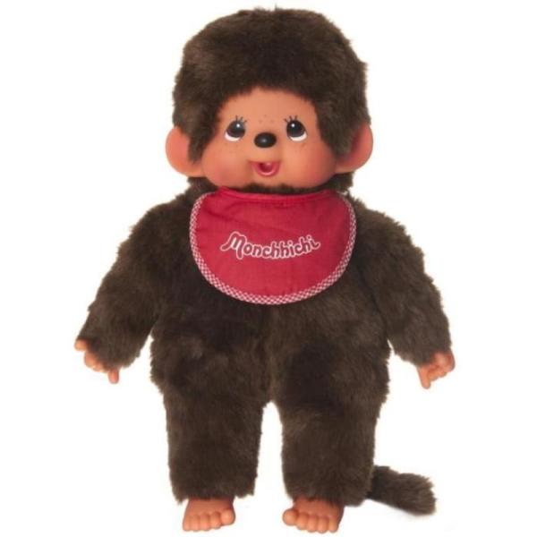 Monchhichi Peluche Monchhichi Garçon Bavoir Rouge - 45 cm