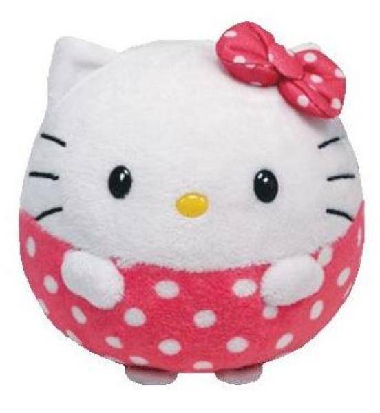 Ty Peluche Boule Hello Kitty Beanie Ballz - 10 cm