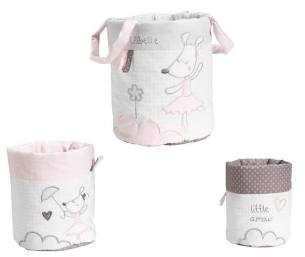Sauthon Set de 3 Panières Lilibelle