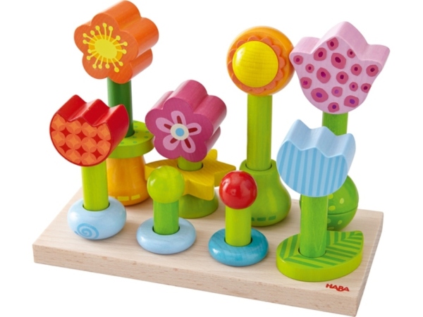 Haba Jeu à Enficher Jardin de fleurs