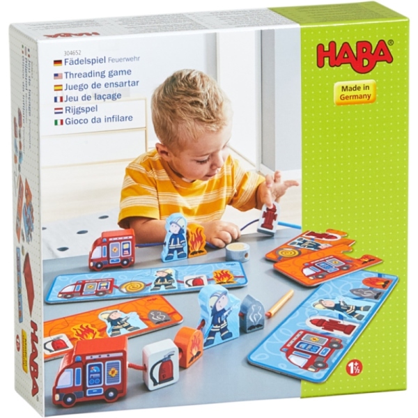 Haba Jeu de laçage Pompiers