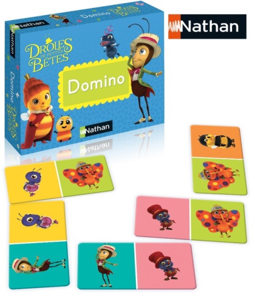 Nathan Jeux Jeu Domino Drôles de petites Bêtes