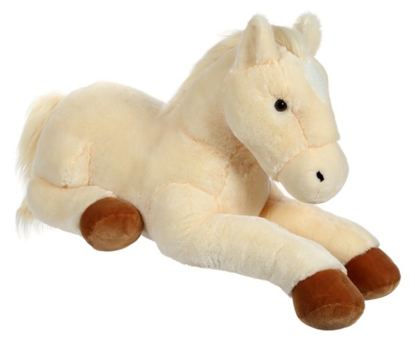 Gipsy Peluche Cheval Beige Allongé - 115 cm