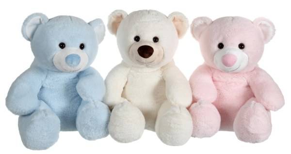 Gipsy Peluche Ours Huggy Bear Tendresse Bleu - 36 cm