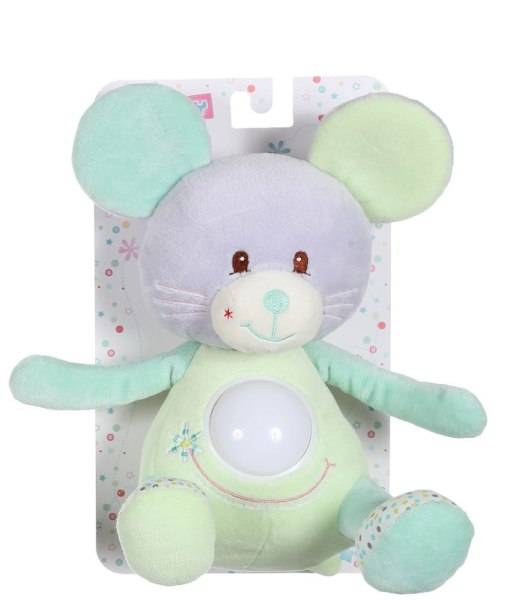 Gipsy Peluche Veilleuse Souris Verte Smile - 26 cm