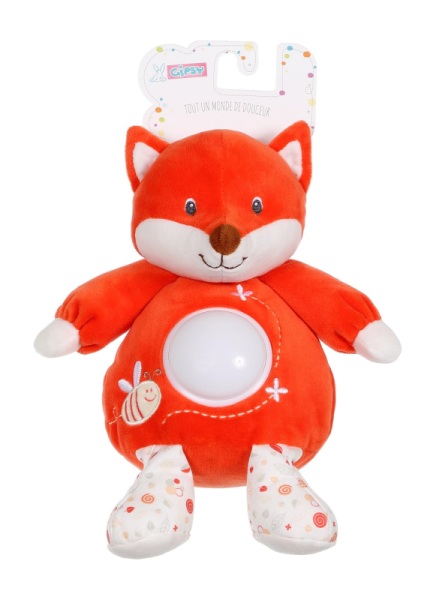 Gipsy Peluche Veilleuse Renard Garden - 20 cm