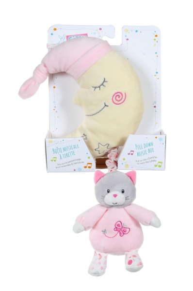 Gipsy Peluche Musicale Lune Chat Garden - 32 cm