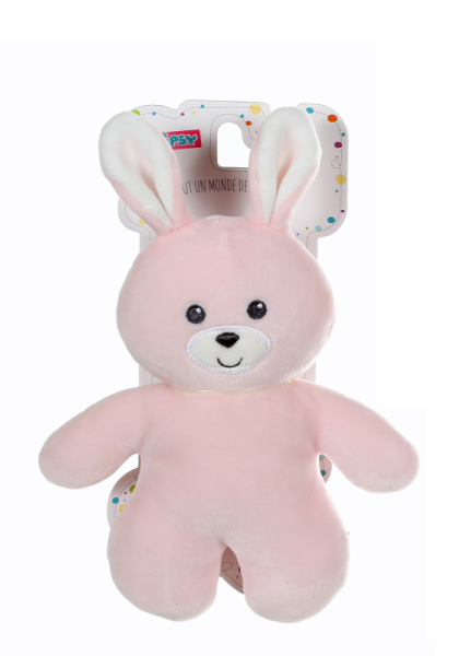 Gipsy Peluche Lapin Rose PtiDoux - 20 cm