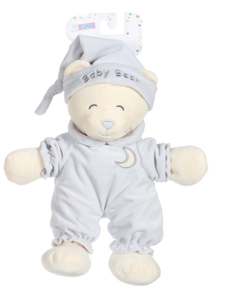 Gipsy Peluche Ours Baby Bear Gris - 30 cm
