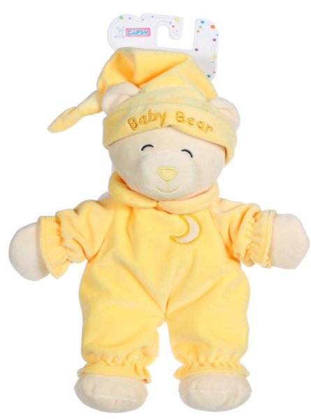 Gipsy Peluche Ours Baby Bear Jaune - 30 cm