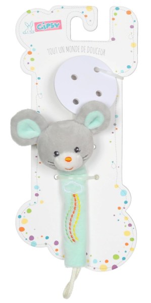 Gipsy Attache Sucette Souris Rainbow