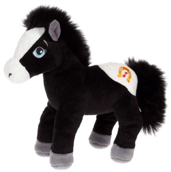 Peluche Cheval Noir 25 cm