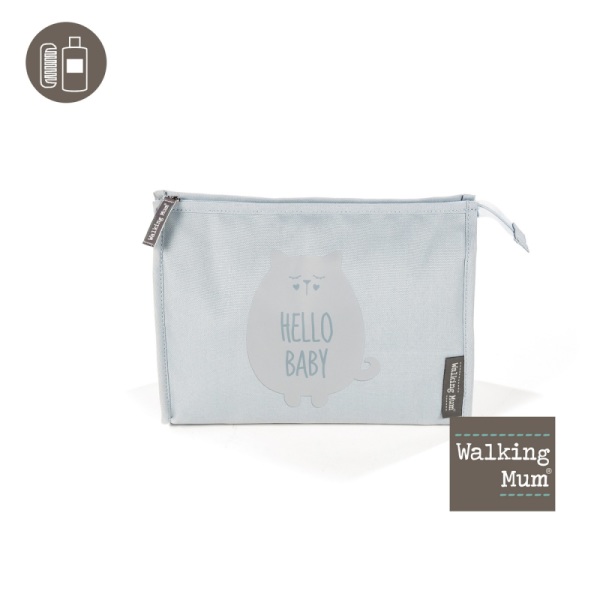 Walking Mum Trousse de Toilette Hello Baby Gris