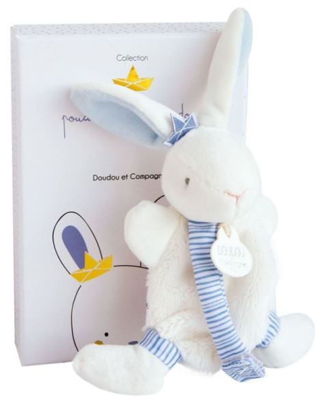 Doudou et Compagnie Doudou Attache Sucette Lapin Matelot Poudre de Perlidoudou