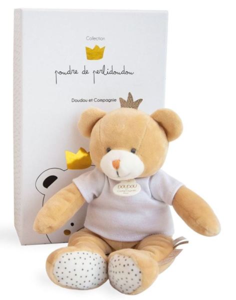 Doudou et Compagnie Peluche Pantin Ours Petit Roi Poudre de Perlidoudou